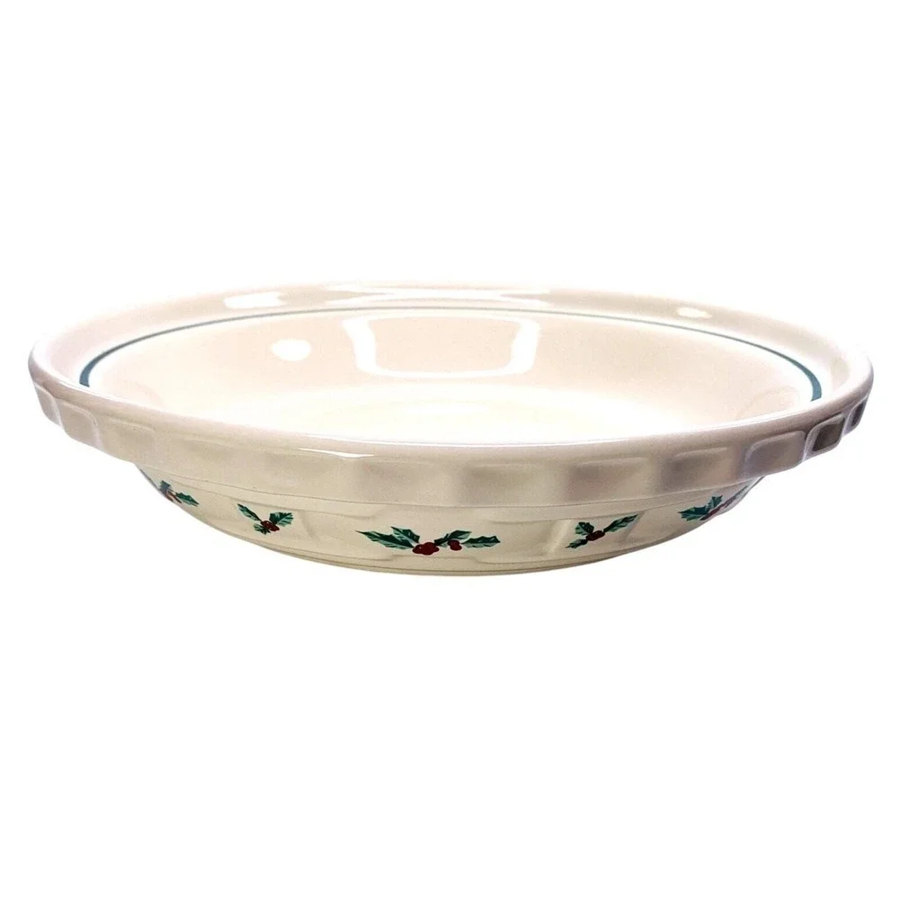 Longaberger Pottery TRADITIONAL HOLLY 10